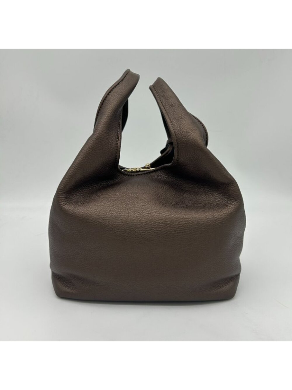 Loewe Karie Tote Bag Canvas Leather Gold - Picture 3 of 16